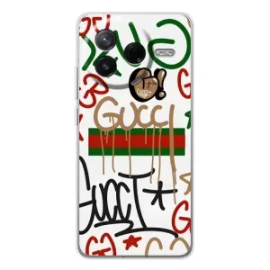 Брендновые Чехлы для Xiaomi POCO F7 Pro - (PREMIUMPrint) (Стиль GUUCI)