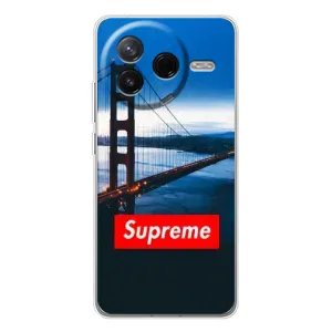 Чеохол для Xiaomi POCO F7 Pro з картинкою Supreme (AlphaPrint) (Стиль Supreme)