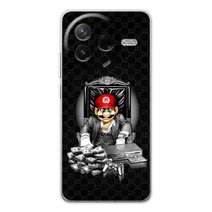 Чехлы с крутыми принтами для Xiaomi POCO F7 Pro - (PREMIUMPrint) (Супер Марио)