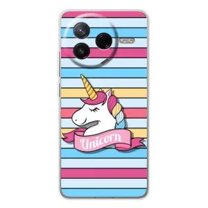 Чохол для Поко Ф7 Про - (Єдинорожки - Новинки) (AlphaPrint) (Unicorn)