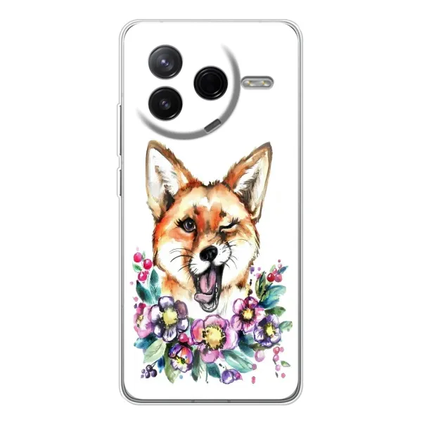 Чехол с принтом «Веселая лисичка» для Xiaomi POCO F7 Pro