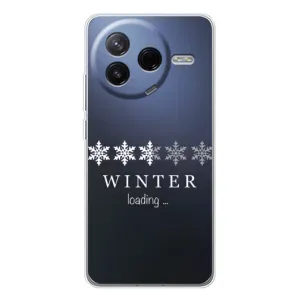 Зимние Чехлы для Поко Ф7 Про - прозрачный фон (Winter loading)