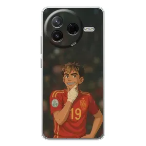 Чехол с футболистом Ламин Ямаль Xiaomi POCO F7 Pro (Ямаль аниме)
