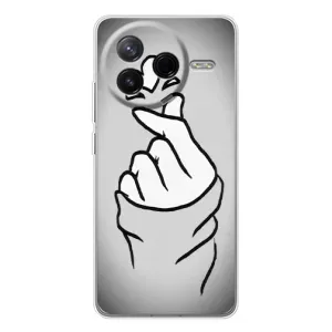 Чохол з принтом для Xiaomi POCO F7 Pro (AlphaPrint - Знак сердечка) (Значок Love)