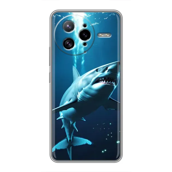 Чехол с принтом «Акула под водой» для Xiaomi POCO F7 Ultra
