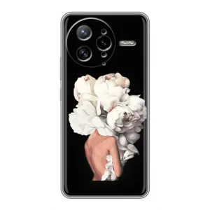 Чехлы (ART) Цветы на Xiaomi POCO F7 Ultra (VPrint) (Белые цветы)