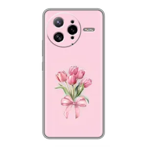 Чехол с розовым рисунком для Xiaomi POCO F7 Ultra (Букет цветов)