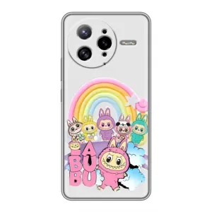 Чехол с Лабубу на Xiaomi POCO F7 Ultra (Фон Лабубу)
