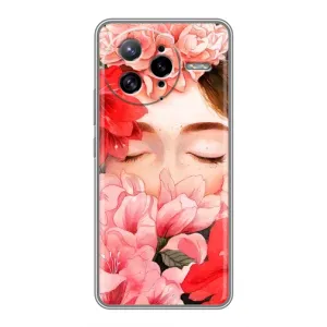 Чехлы (ART) Цветы на Xiaomi POCO F7 Ultra (VPrint) (Глаза в цветах)