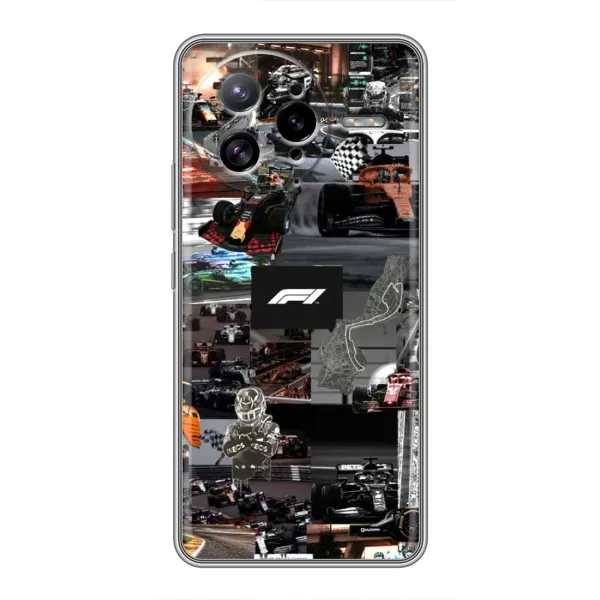 Чехол с принтом «Гоночный коллаж Ф1» для Xiaomi POCO F7 Ultra