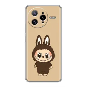 Чехол с Лабубу на Xiaomi POCO F7 Ultra (Bored Ape в красном)