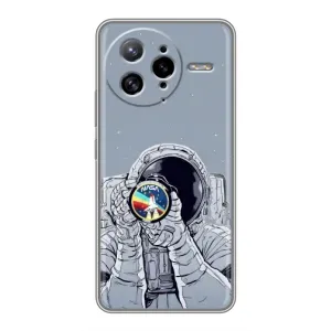 Чехол NASA для Xiaomi POCO F7 Ultra (AlphaPrint) (Космонавт фото)