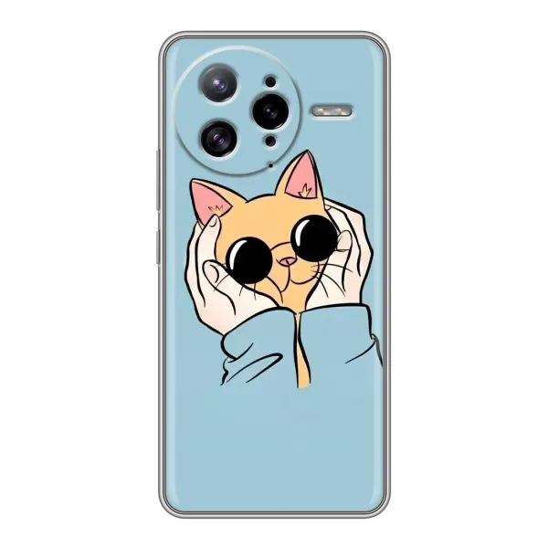Чохол з принтом «Котик в окулярах» для Xiaomi POCO F7 Ultra Чохол з принтом «Котик в окулярах» для Xiaomi POCO F7 Ultra