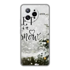 Новогодние, Праздничные Чехлы для Xiaomi POCO F7 Ultra - 2024 год (Let it snow)