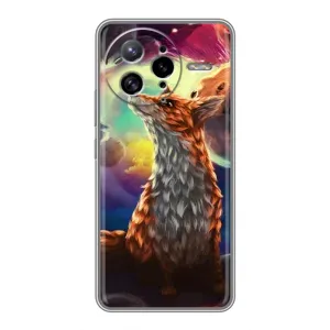 Чехлы с картинкой Лисички для Xiaomi POCO F7 Ultra (VPrint) (Лисица в космосе)