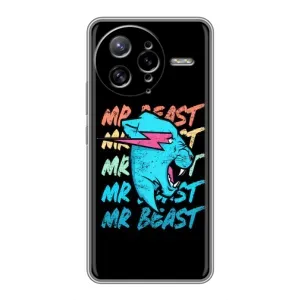 Чехлы Мистер Бист для Поко Ф7 Ультра (logo Mr beast)