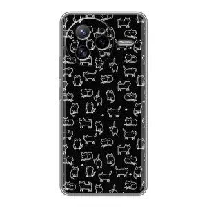 Чохол з принтом для Xiaomi POCO F7 Ultra (AlphaPrint) Модні коти (Маленькі котики)