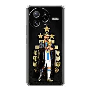 Чехлы для Xiaomi POCO F7 Ultra (Leo чемпион) (AlphaPrint) (Месси Король)
