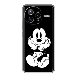Эксклюзивный чехол для Xiaomi POCO F7 Ultra (AlphaPrint - Мультяшные) (Микки на черном)