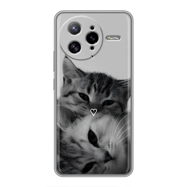 Чохол з принтом «Пара котів» для Xiaomi POCO F7 Ultra Чохол з принтом «Пара котів» для Xiaomi POCO F7 Ultra