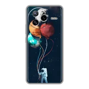 Космические Чехлы для Поко Ф7 Ультра (VPrint) (Планеты шарики)