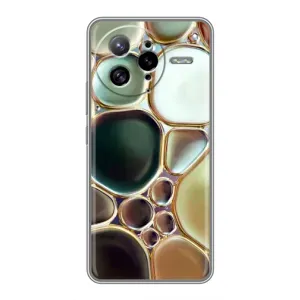 Мраморный чехол на Xiaomi POCO F7 Ultra (VPrint) (Радужный Мрамор)