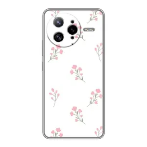 Чехол с розовым рисунком для Xiaomi POCO F7 Ultra (Розовые цветы)