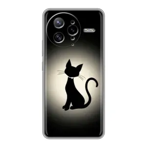 Чохол з принтом для Xiaomi POCO F7 Ultra (AlphaPrint) Модні коти (Силует котика)