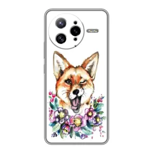 Чехлы с картинкой Лисички для Xiaomi POCO F7 Ultra (VPrint) (Веселая лисичка)