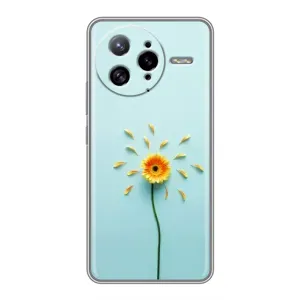 Чехлы с Цветами для Xiaomi POCO F7 Ultra (VPrint) (Желтый цветок)
