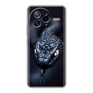 Чехол с принтом «Черная змея» для Xiaomi POCO F7 Ultra