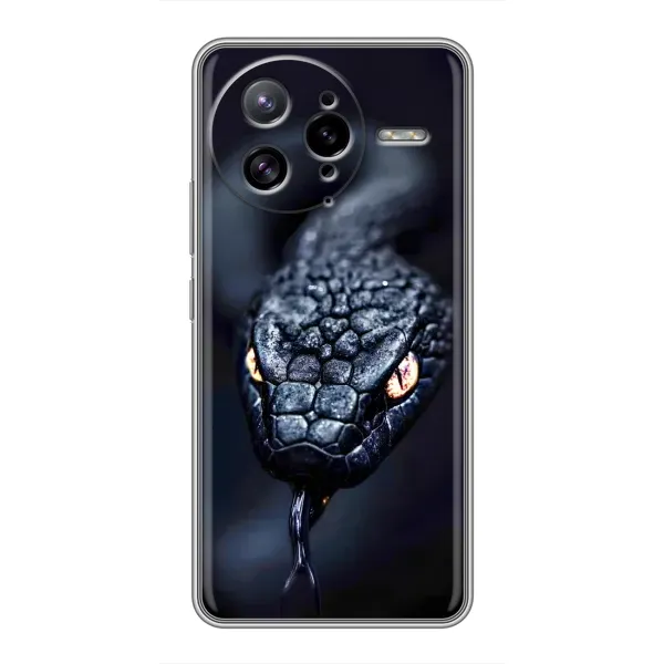 Чехол с принтом «Черная змея» для Xiaomi POCO F7 Ultra