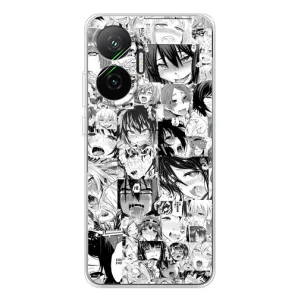 Чехлы Персонажи Аниме Наруто для Xiaomi POCO F7 (AlphaPrint) (Ahegao manga)