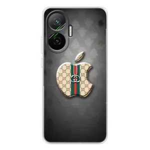 Чехлы ГУЧЧИ для Поко Ф7 (AlphaPrint) (Apple gucci)