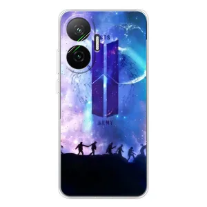 Чехлы BTS для Xiaomi POCO F7 (AlphaPrint) (Army BTS)