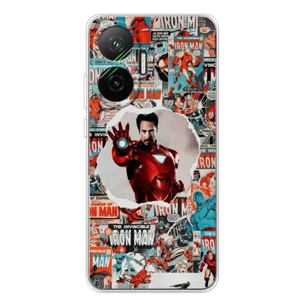 Чехол с принтом «Айронмен» для Xiaomi POCO F7
