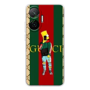 Брендновые Чехлы для Xiaomi POCO F7 - (PREMIUMPrint) (Барт ГУЧЧИ)