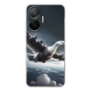 Чехол с мемом Тралалело тралала на Xiaomi POCO F7 (Бомбардини гусини)