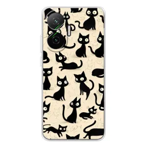 Чохол з малюнком кіт на Xiaomi POCO F7 (Чорні коти)