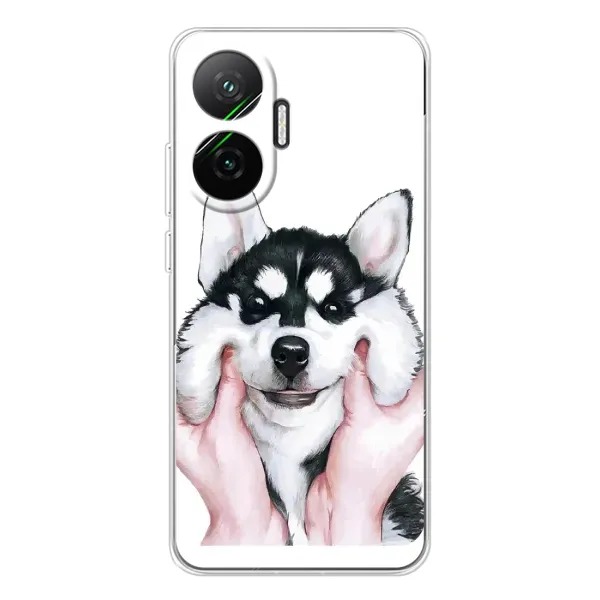 Чехол с принтом «Довольный Хаски» для Xiaomi POCO F7