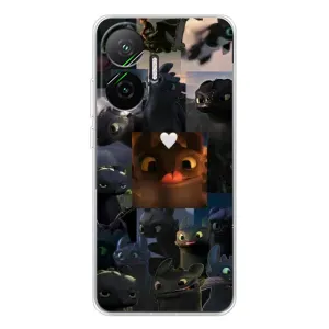 Чехол как приручить дракона на Xiaomi POCO F7 (Дракон коллаж)