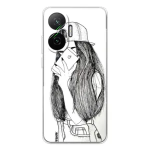 Чохол з друком для Xiaomi POCO F7 - (Мода) (AlphaPrint) (Фото дівчини)