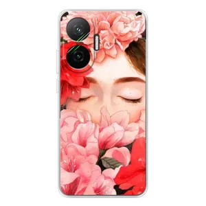 Чехлы (ART) Цветы на Xiaomi POCO F7 (VPrint) (Глаза в цветах)