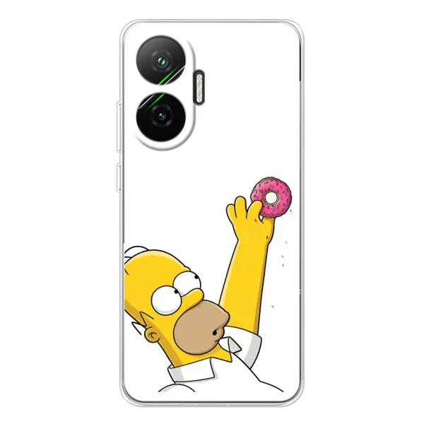 Чехол с принтом «Гомер с пончиком» для Xiaomi POCO F7