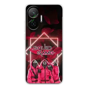 Чехол Гра в кальмара для Xiaomi POCO F7 (Охранники Игра кальмара)