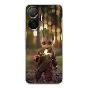 Чехол МАРВЕЛ для Поко Ф7 (AlphaPrint) (I am Groot)