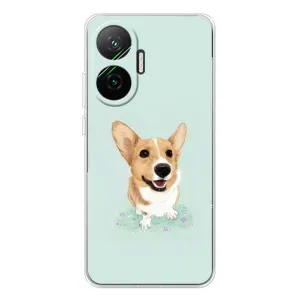 Чехлы с собаками для Xiaomi POCO F7 (VPrint) (Корги)