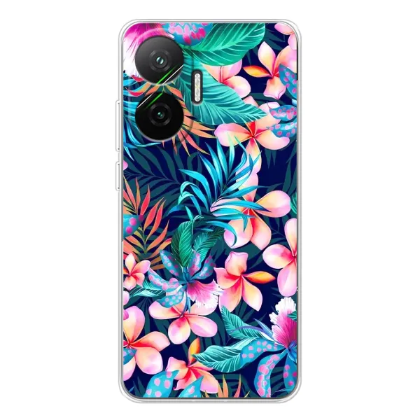Чехол с принтом «Красочные цветы» для Xiaomi POCO F7