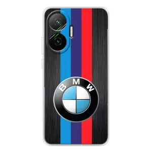 Чохол для Поко Ф7 - з принтом БМВ (AlphaPrint) (Лого BMW)