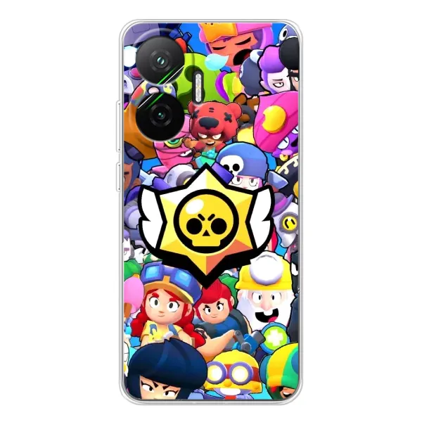 Чехол с принтом «Лого Brawl Stars» для Xiaomi POCO F7 Чехол с принтом «Лого Brawl Stars» для Xiaomi POCO F7